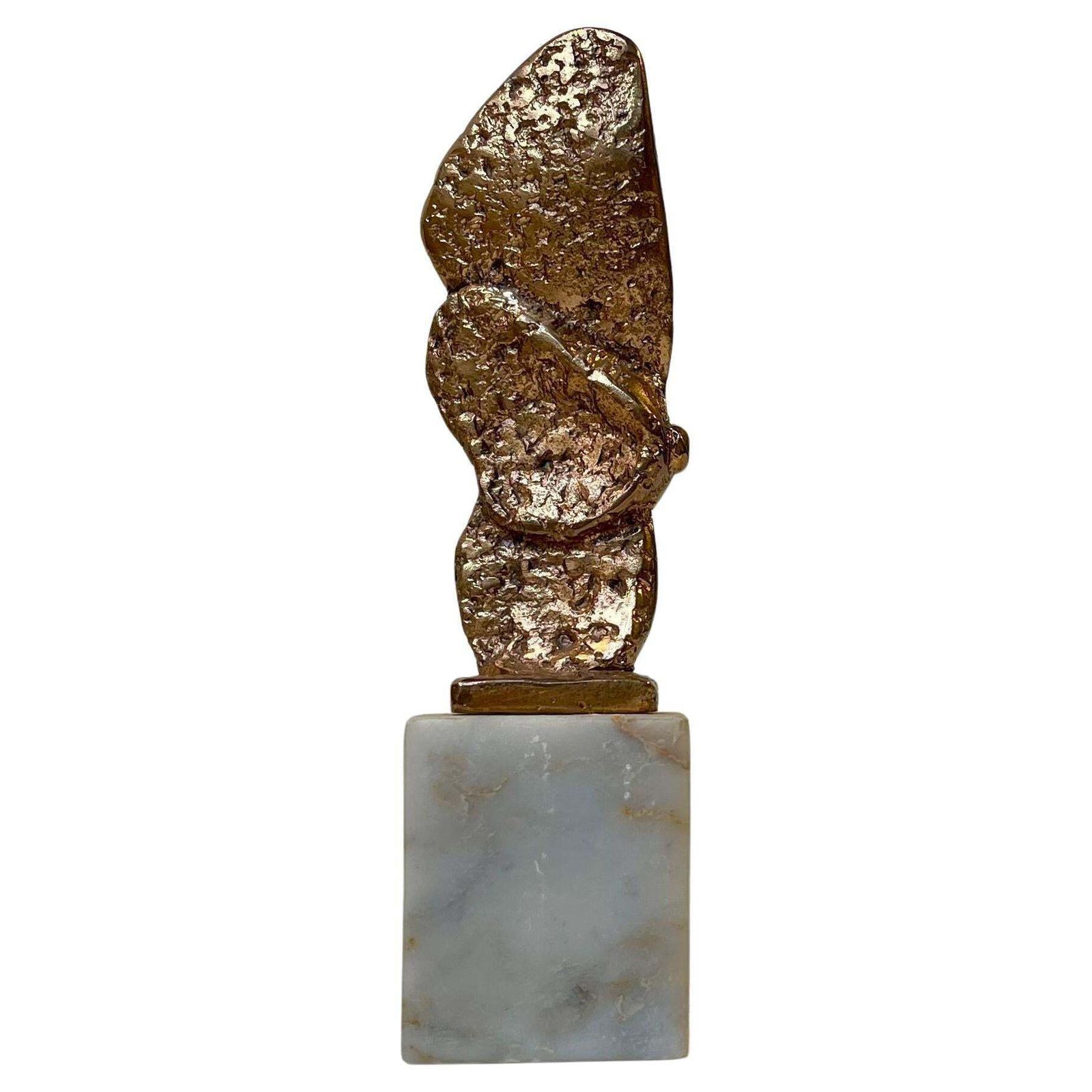Knud Erik Christensen   Danish Brutalist Sculpture In Bronze, 1980s