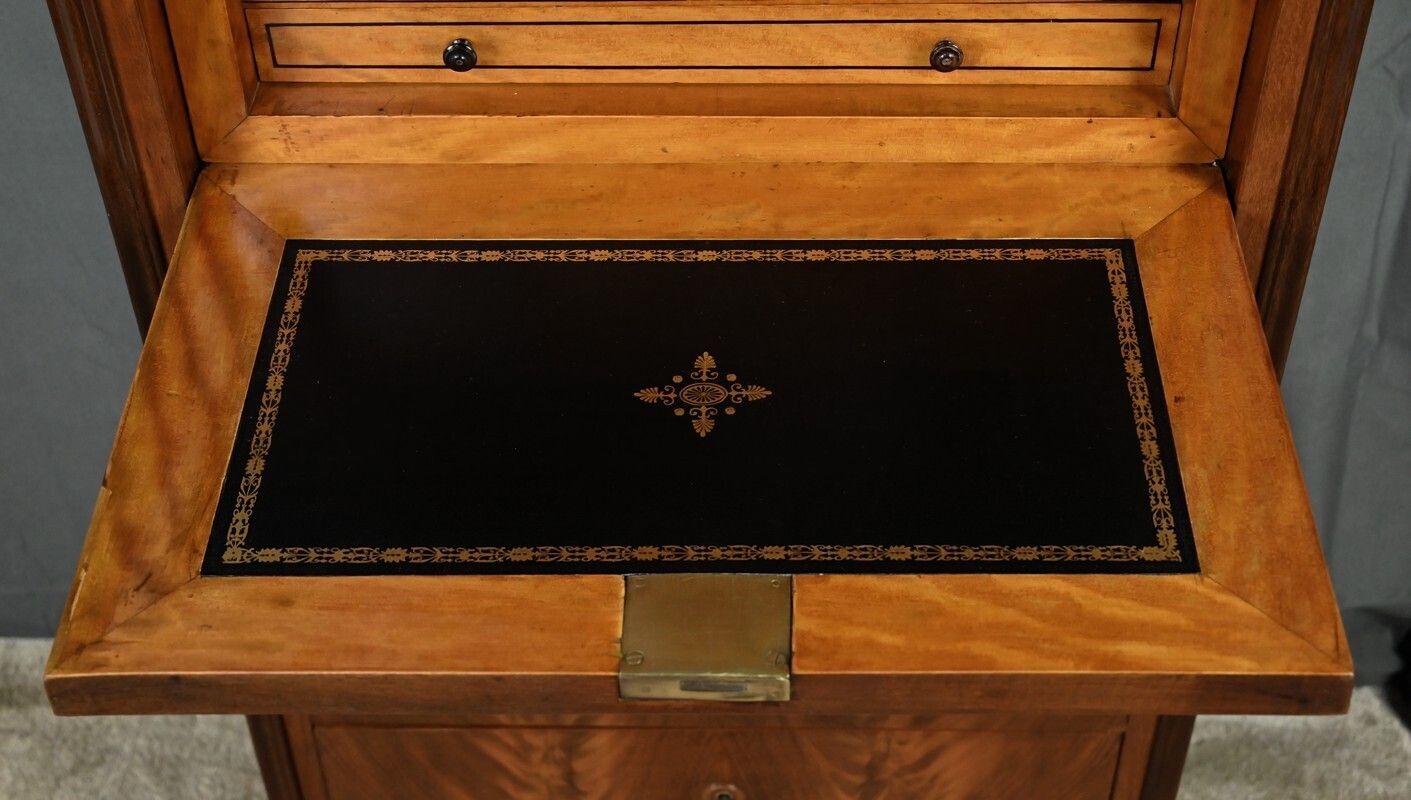 2220.0 Small Mahogany And Lemonwood Chiffonier Secretary – 1900 photo