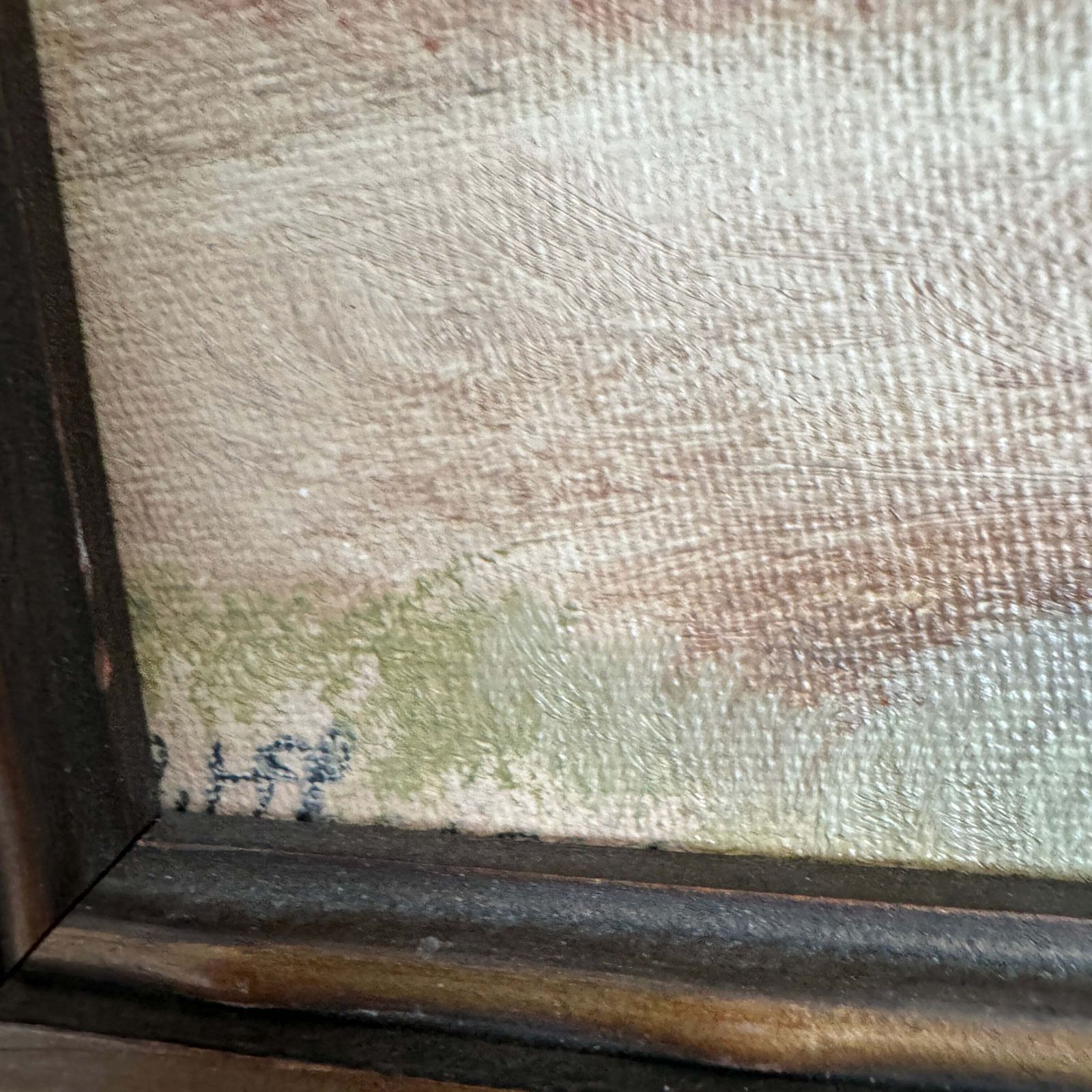 Soft Light Over Jutland. Vintage Danish Oil Painting. photo Art