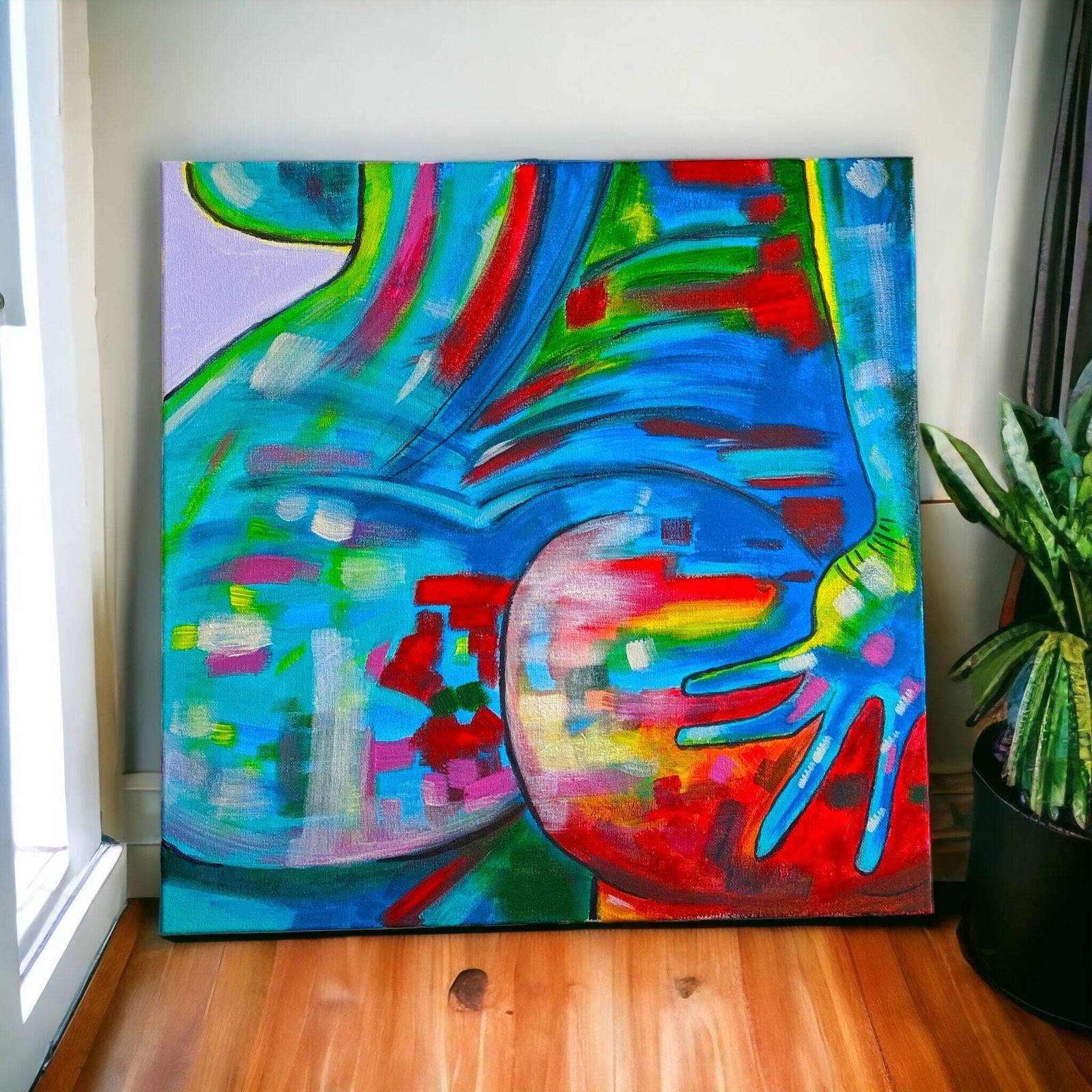Luxury Custom Abstract Figurative Painting Commission | Original Hand Painted Wall Art For High End Decor photo for sale