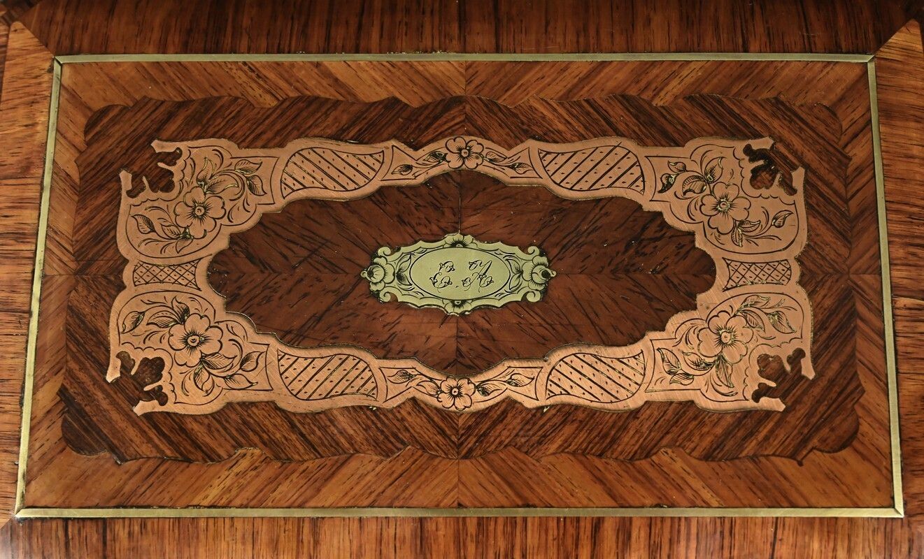 Marquetry Cigar Humidor, Napoleon III Period – Mid 19th Century photo 1110.0