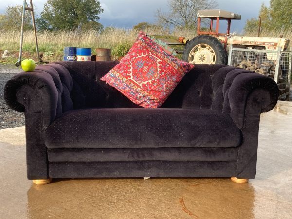 A Charming Vintage 2 Seater Chesterfield Sofa