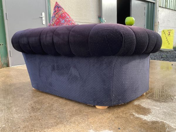 A Charming Vintage 2 Seater Chesterfield Sofa photo Furniture