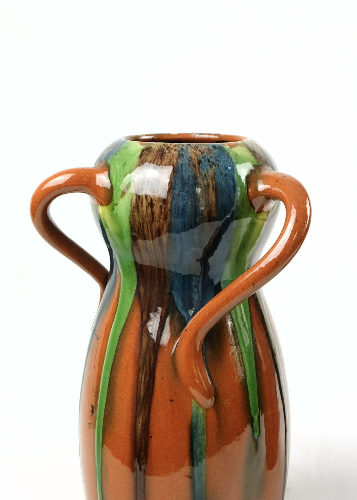 A Pair Of Art Nouveau Drip Glaze Vases photo 490.0
