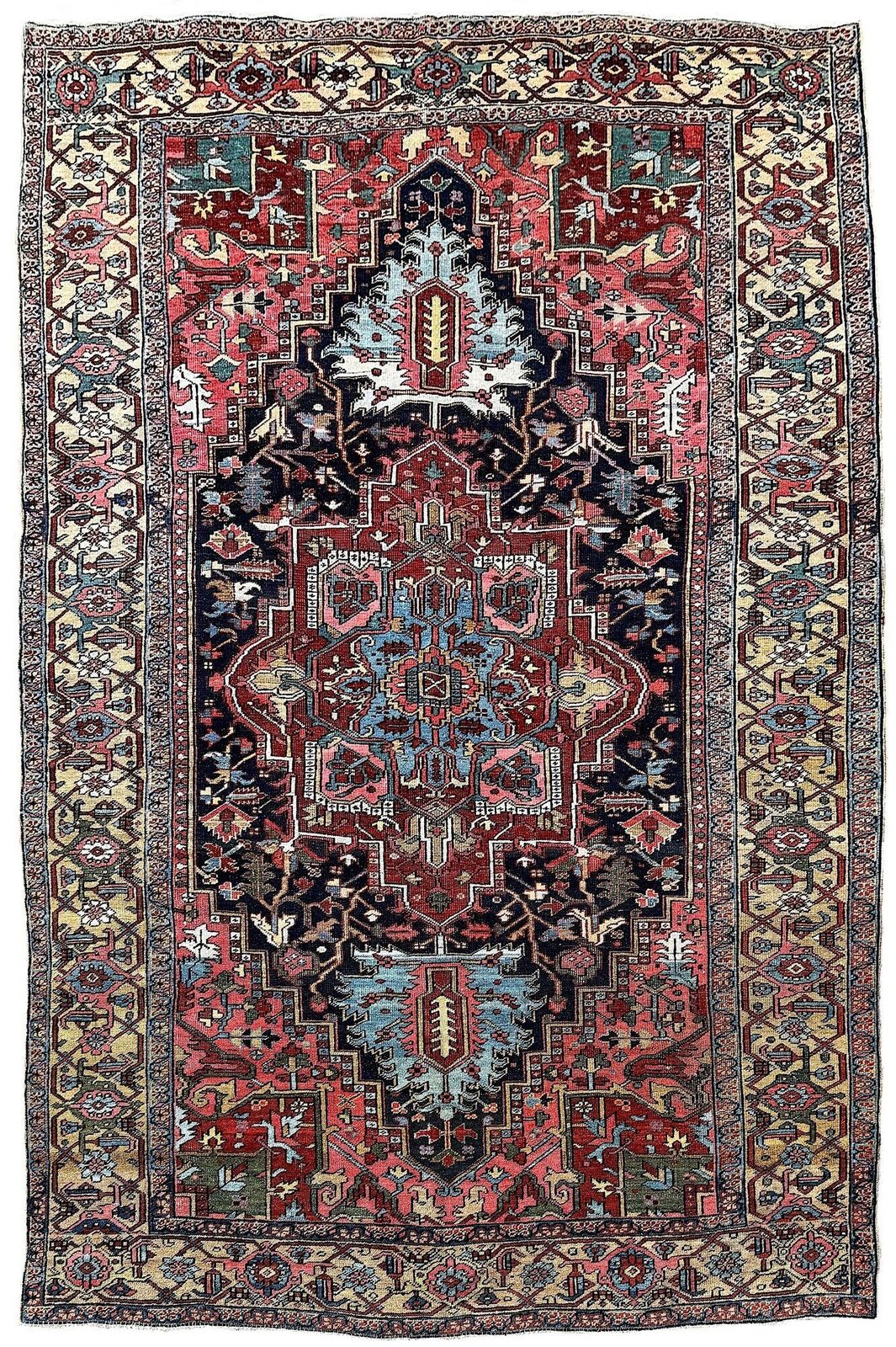 Antique Heriz Carpet 3.29m X 2.12m