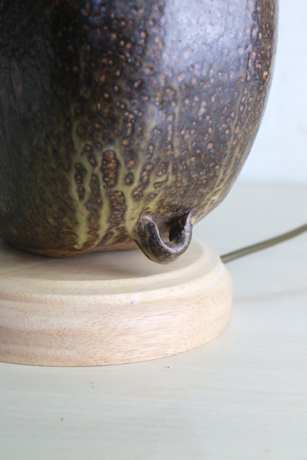 photo for sale Table Lamp Studio Pottery Vintage Japanese Ceramic Lamp Mid 20th Vgc