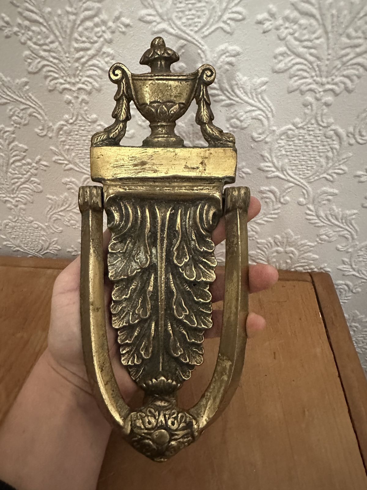 Home Fixtures Antique 19th Century Brass Door Knocker photo