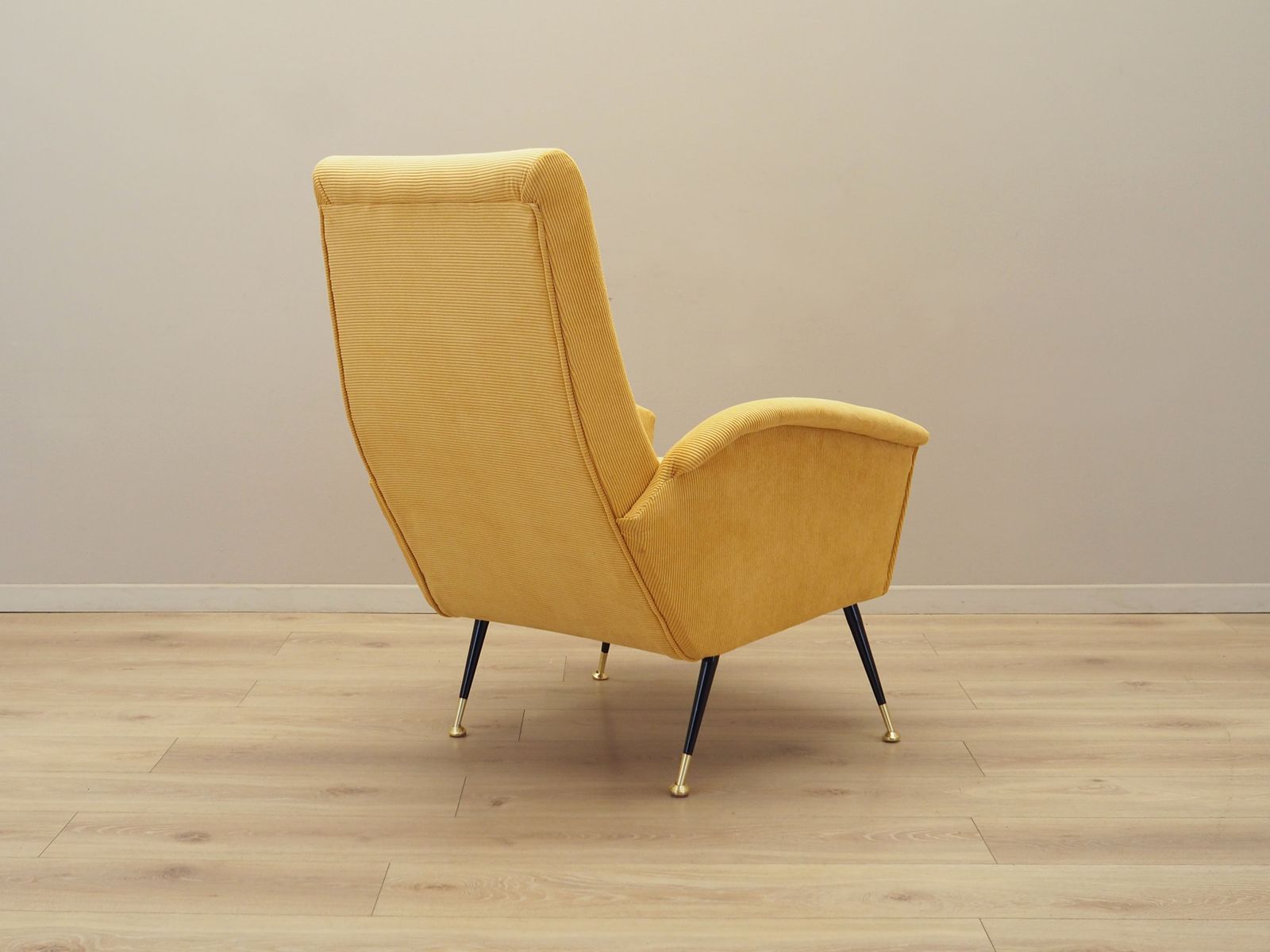 Gele Fauteuil, Italiaans Design, Jaren 1970, Productie: Italië photo vintage