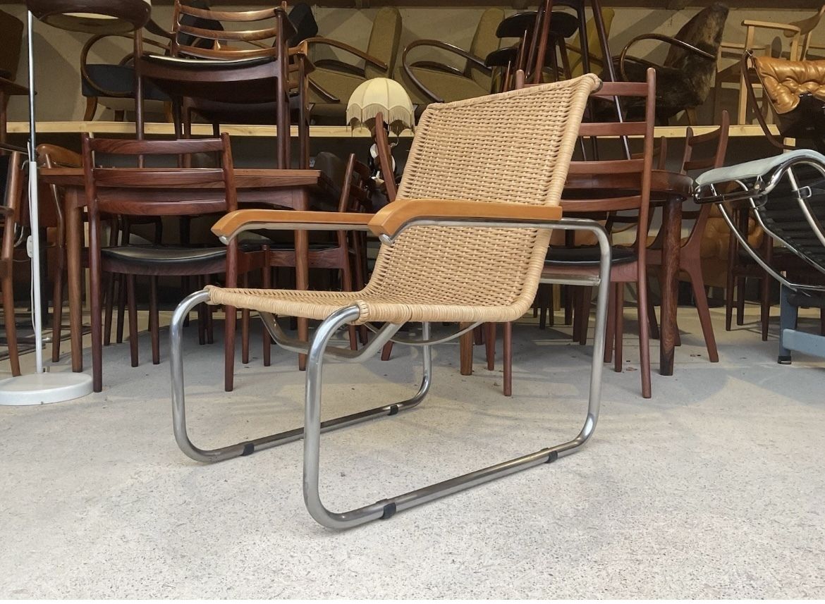 Bauhaus Design Armchair, Model B35, Designed By Marcel Breuer For Thonet 1929