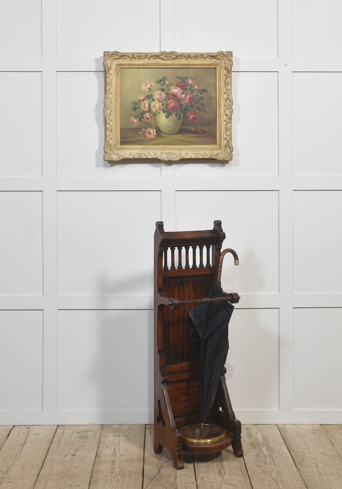 Gothic Revival Umbrella Stand photo vintage