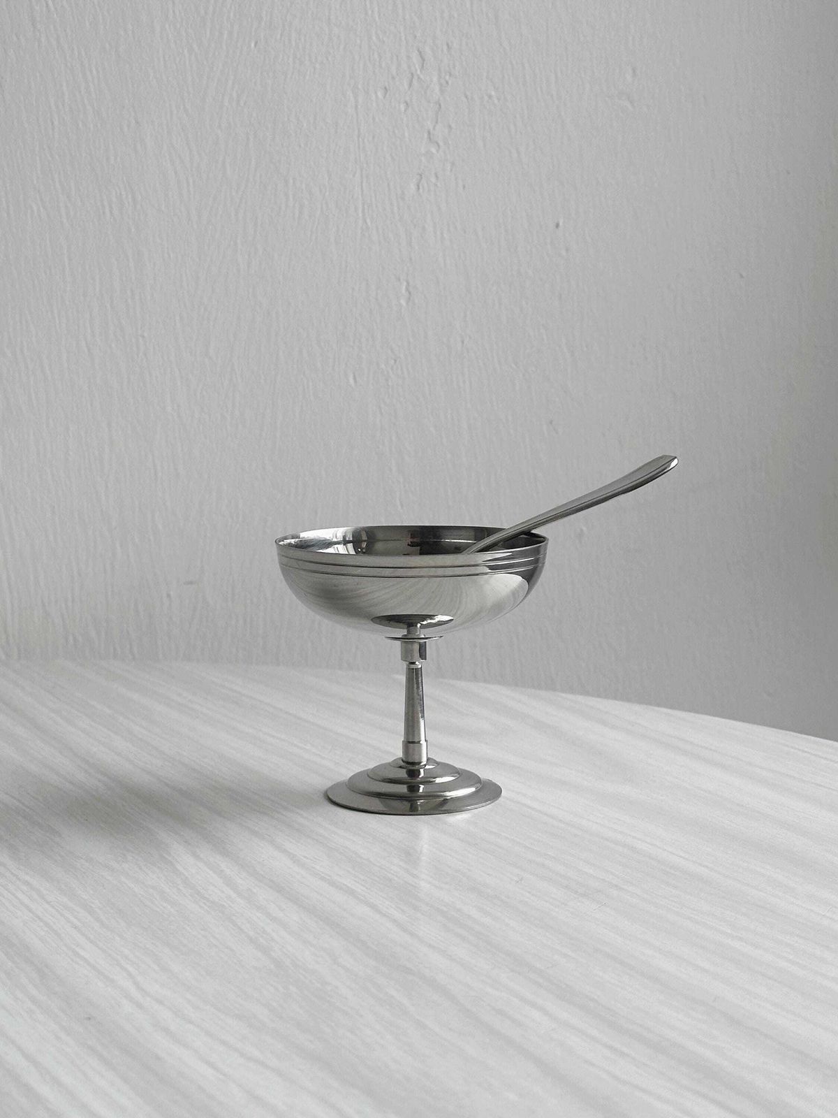 6 Letang Remy Metal Footed Bowls, French Made, Metal Tableware, Metal Bowls, Dessert Set, Vintage Gift. photo Home Decor