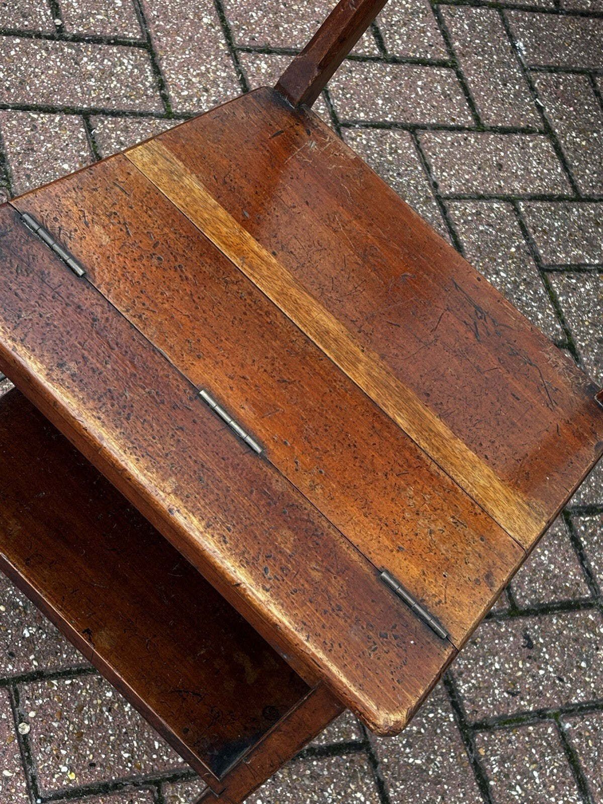 Antique Metamorphic Mahogany Chair That Folds Over Into Library Steps photo 994.0