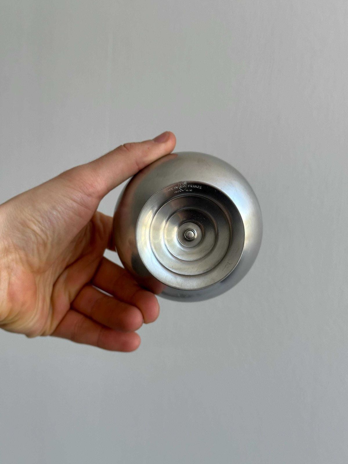 6 grands bols sur pied en acier inoxydable, style Letang Remy, fabrication française, art de la table en métal, bols en inox, service à dessert, idée cadeau photo 87.0
