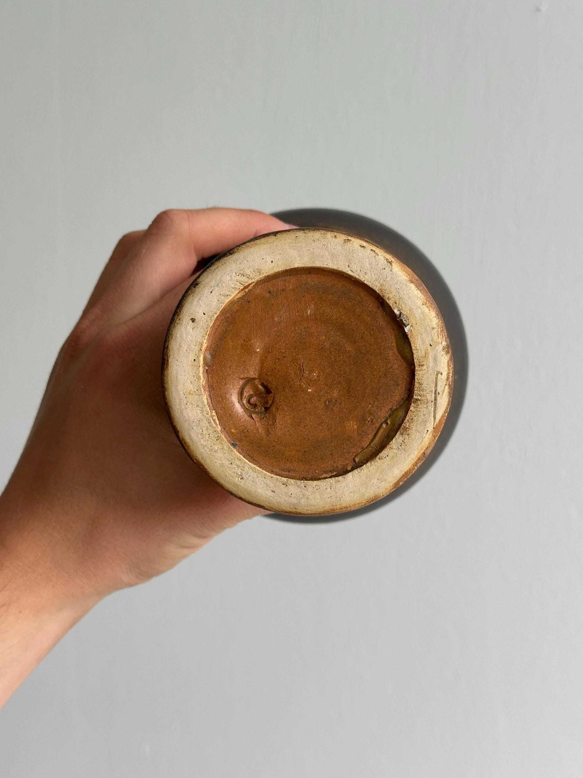 Dark Brown Raw Ceramic Bowl, Sculptural Natural Decoration, Pocket Emptier, Fruit Bowl Or Floral Holder, Wabi Sabi Style photo vinterior