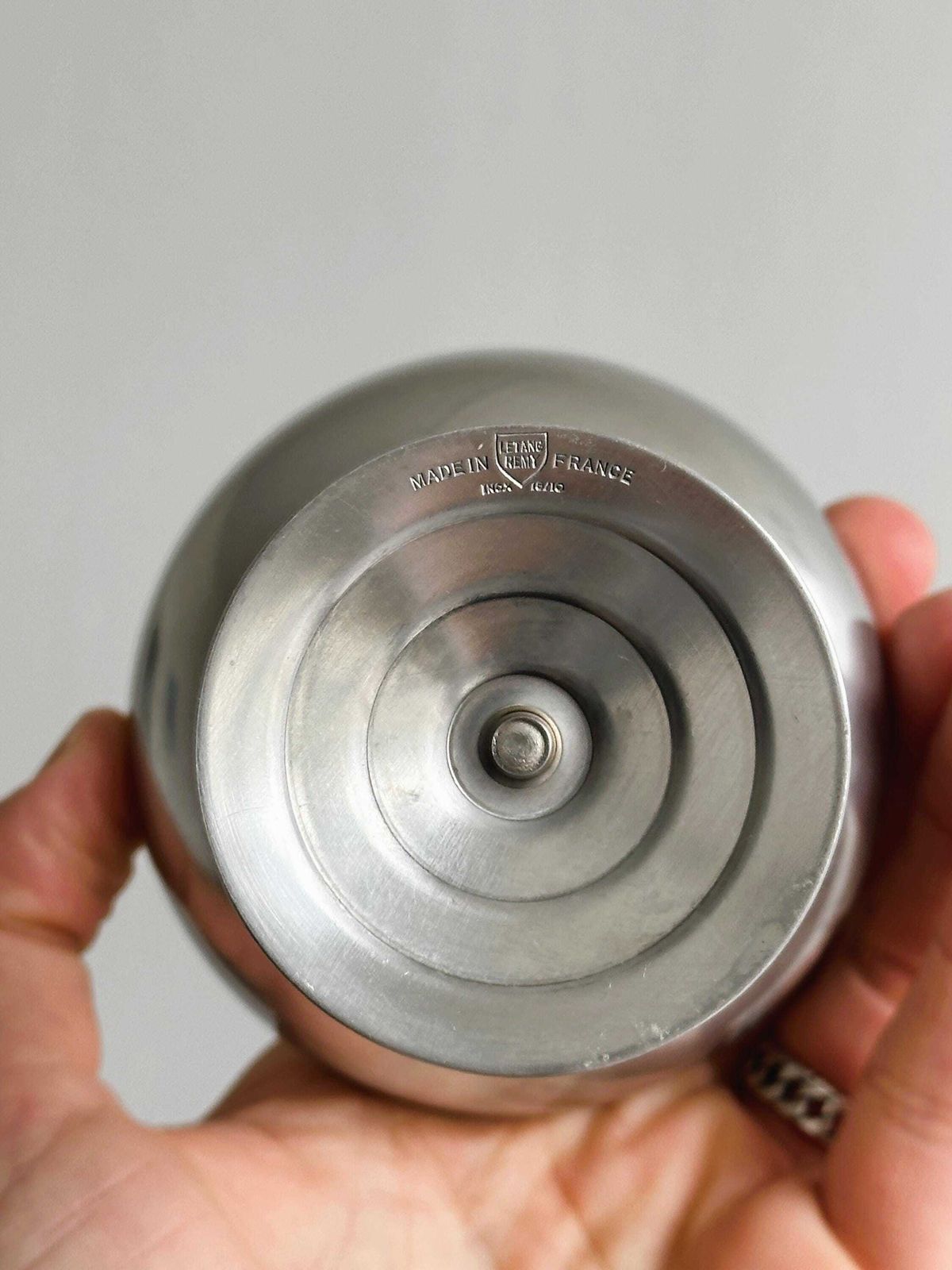 6 bols sur pied en inox Mat Letang Remy Style, fabrication française, art de la table en métal, service à dessert, idée cadeau. photo buy