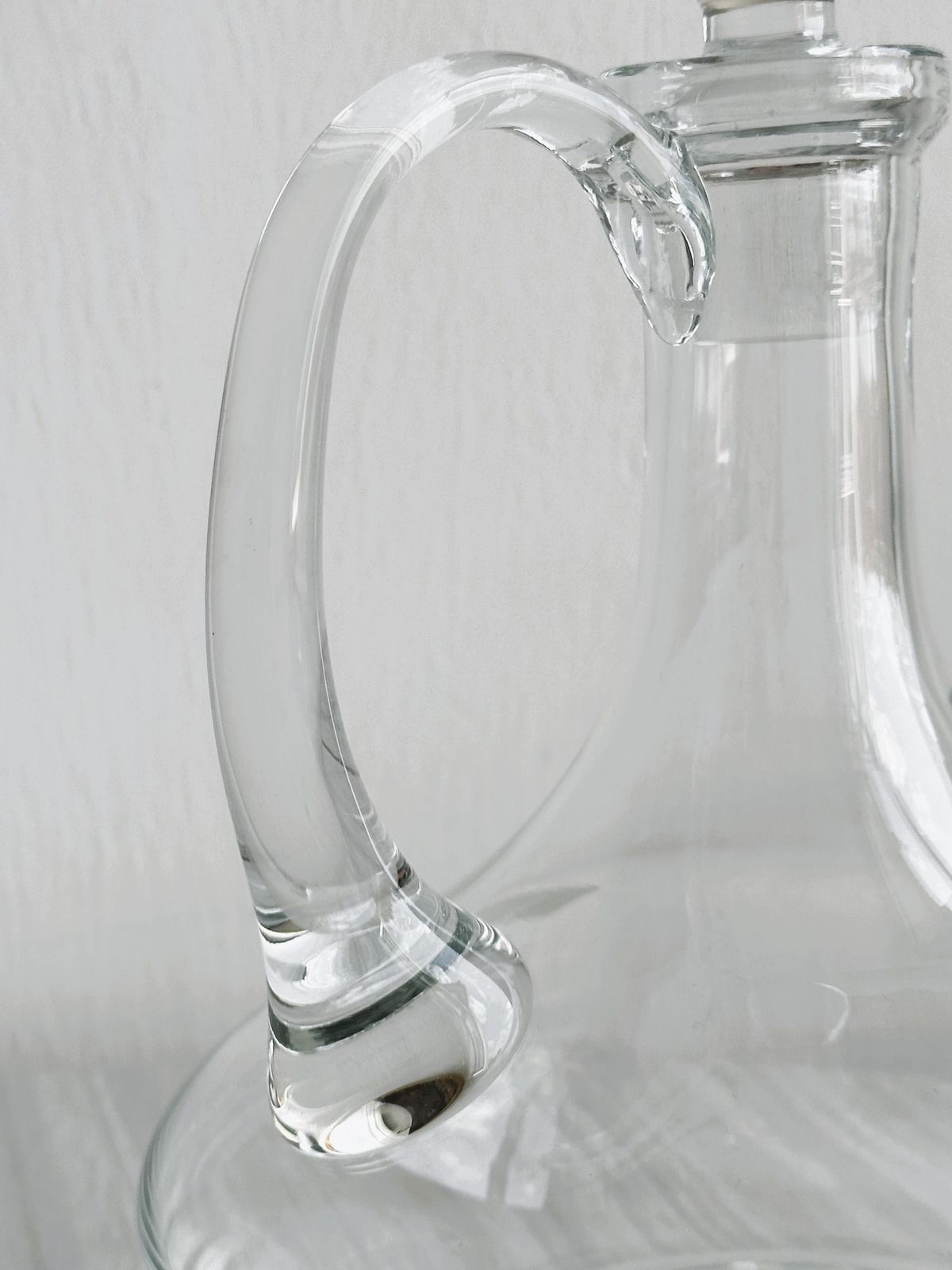 Mouth Blown Glass Carafe, Elegant Design, Unique Craft Piece, Refined Table Decoration, Decanter, Wine Carafe photo buy