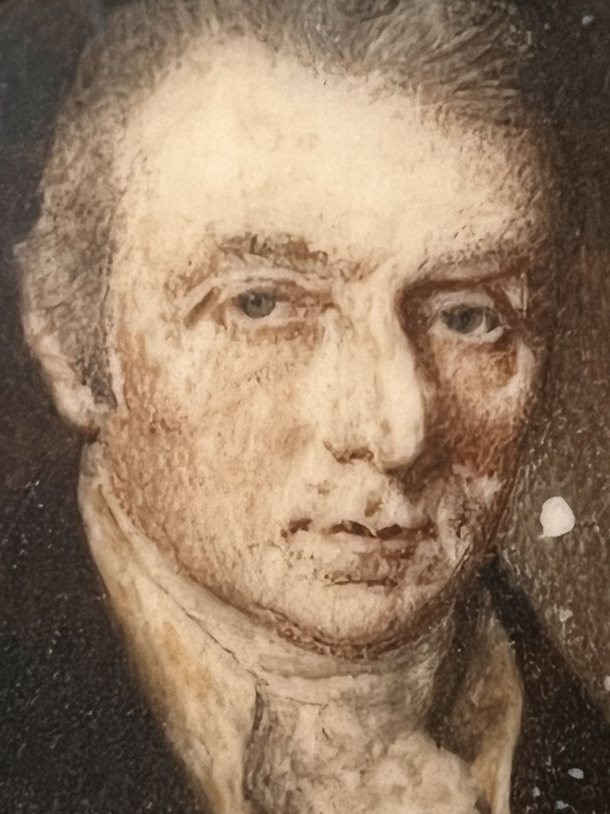 Georgian Framed Miniature Oil  Painting Of A Gentleman Dated 1804 photo 265.0