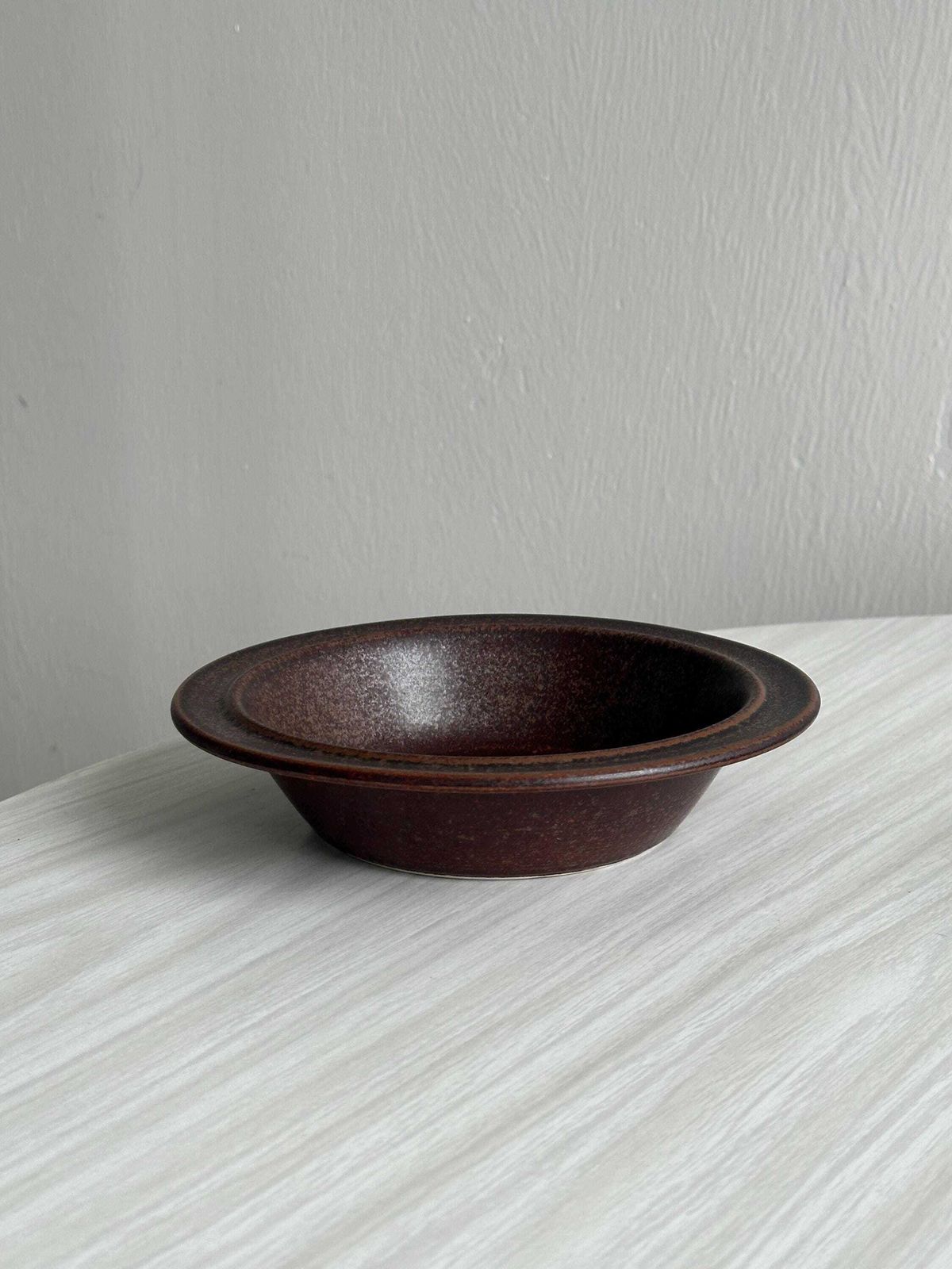 Set Of 6 Dark Brown Glazed Stoneware Bowls, Bowls For Starters Or Desserts, Raw And Elegant Table Decoration, Dark Elegant Table photo 59.0