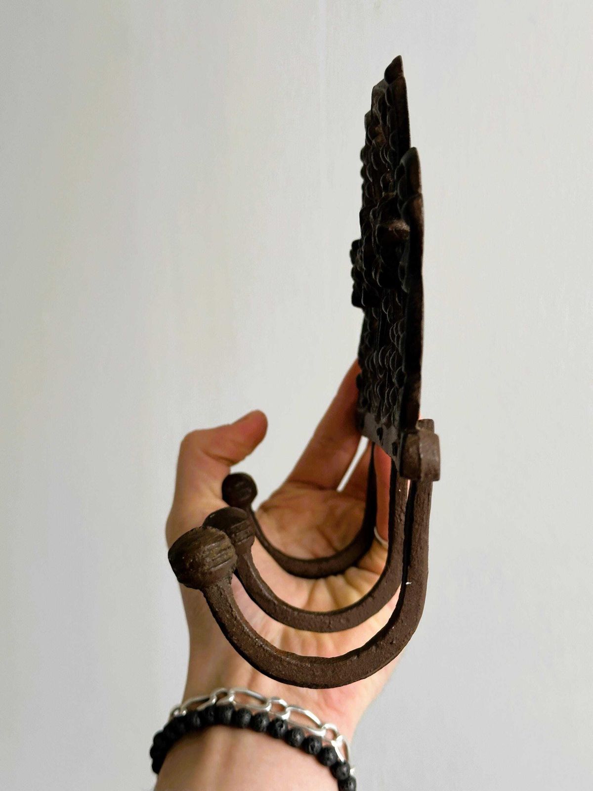 Metal Wall Key Holder, Rustic Home Decor, Wall Mounted Key Rack, Retro Entryway Decor, Small Gift photo 50.0
