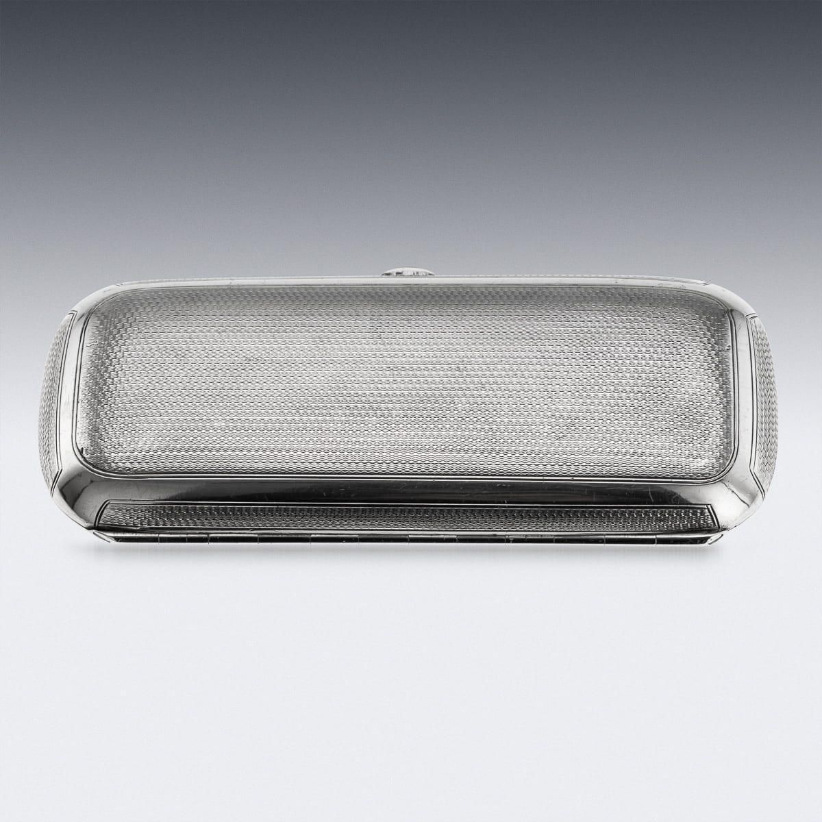 Antique 19th Century Victorian Solid Silver Cigar Case, Henry William Dee C.1877 photo Home Decor