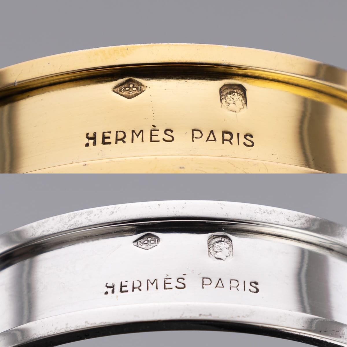 photo furniture Mid 20th Century French Hermes Solid Silver Gilt Napkin Ring Set C.1960