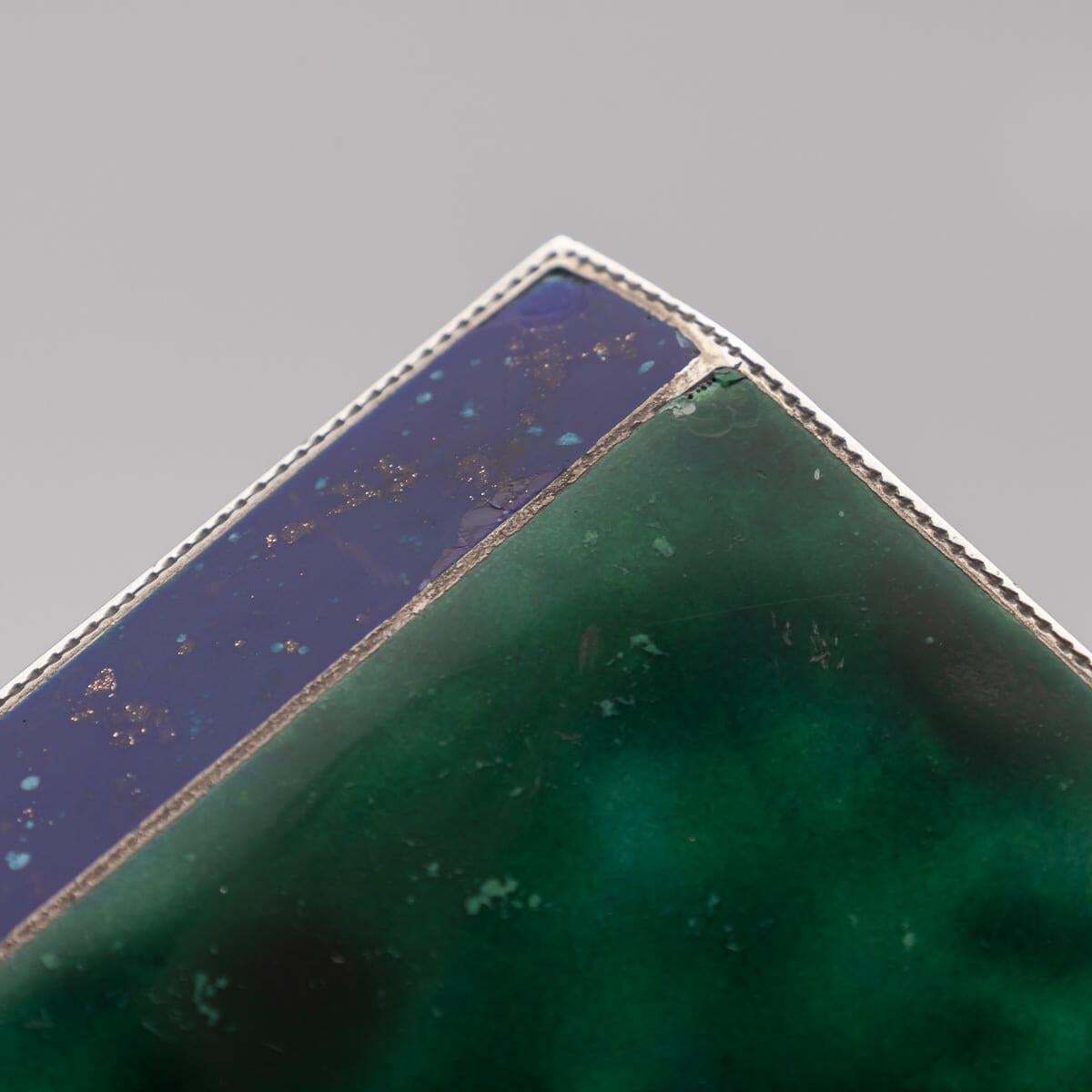 Home Decor Antique 20th Century German Solid Silver & Enamel Cigarette Box C.1900 photo