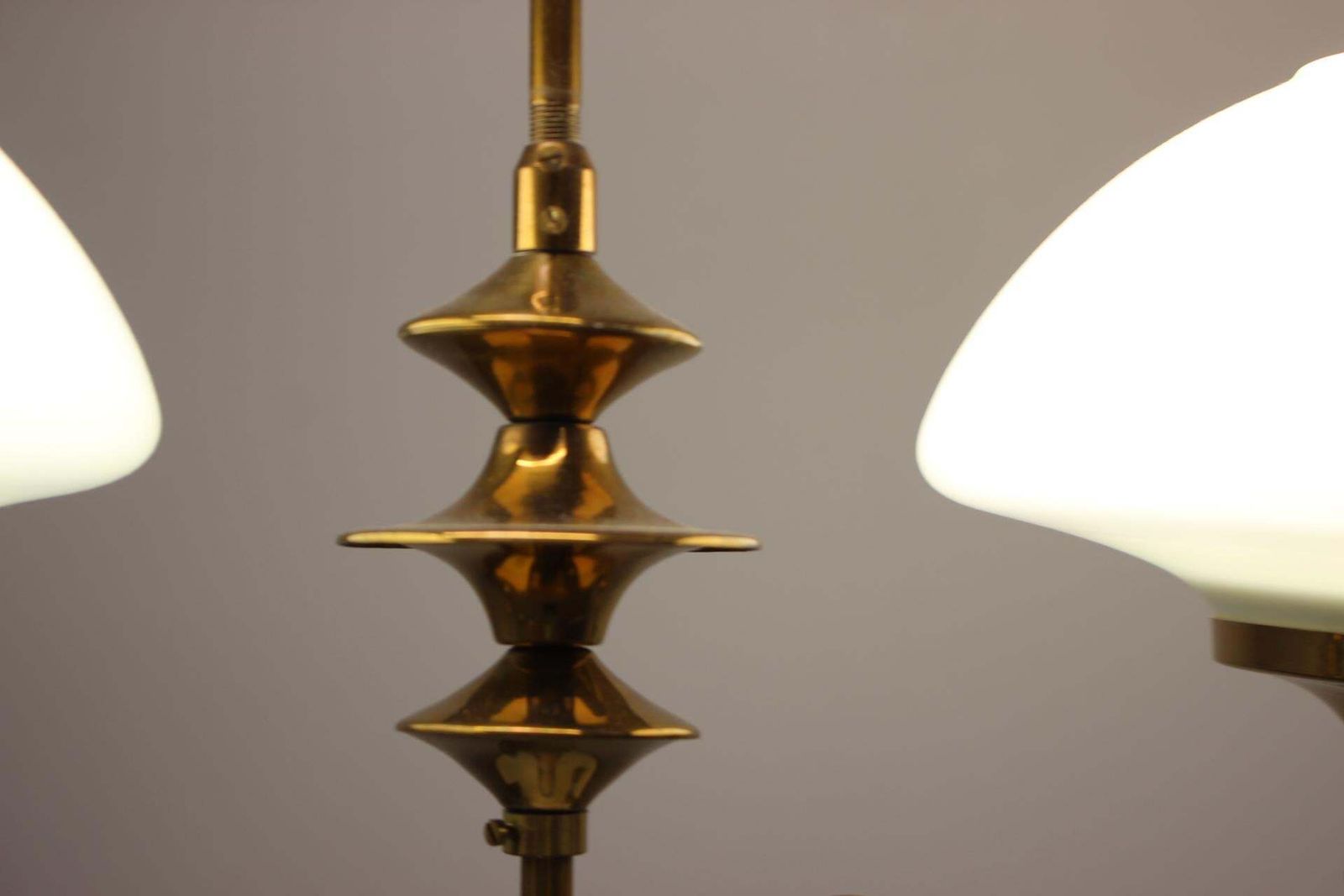 474.0 Mid Century Brass Chandelier From Jablonec Glassworks , 1970s, Czechoslovakia photo