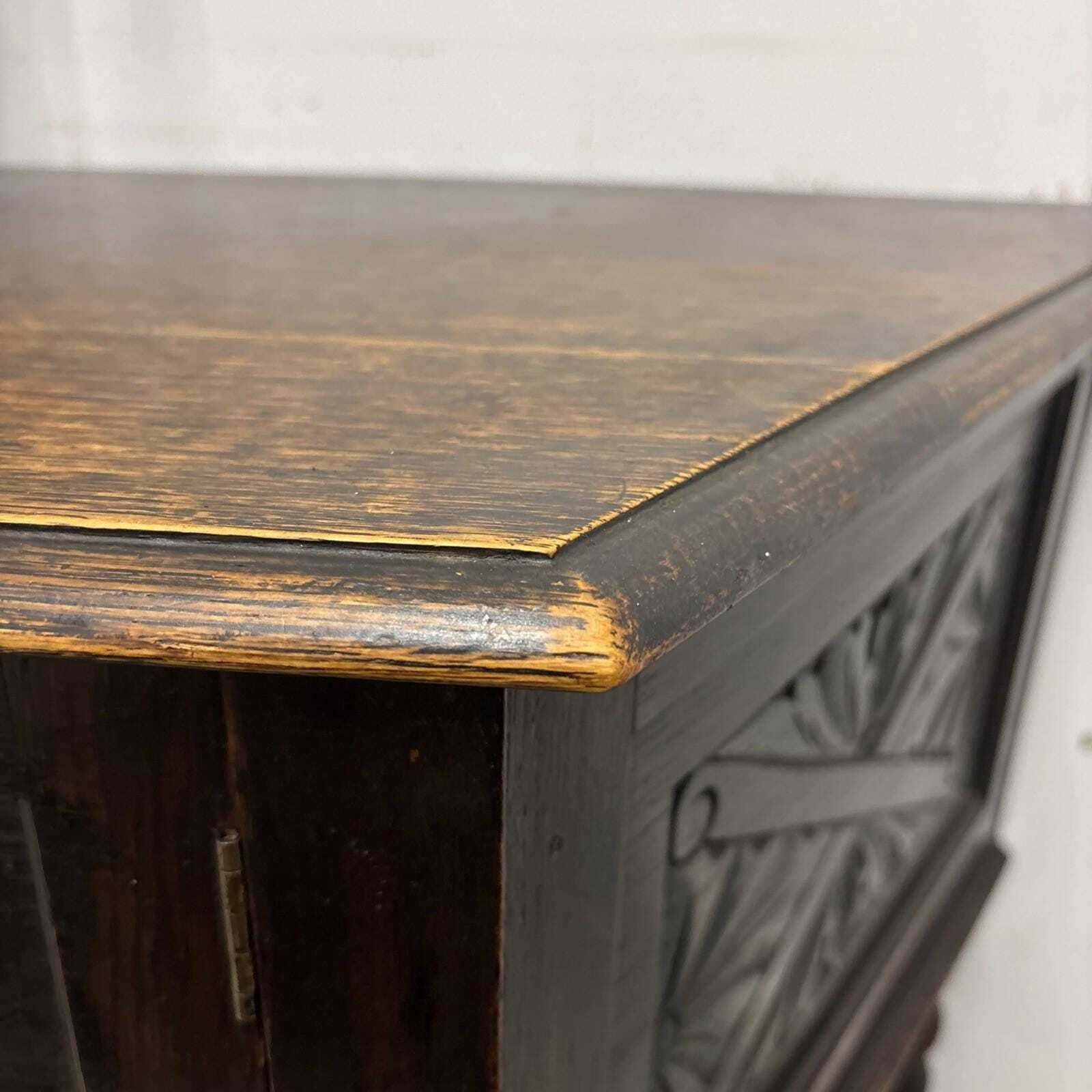 photo for sale Vintage Oak Credence Table With Barley Twist Legs