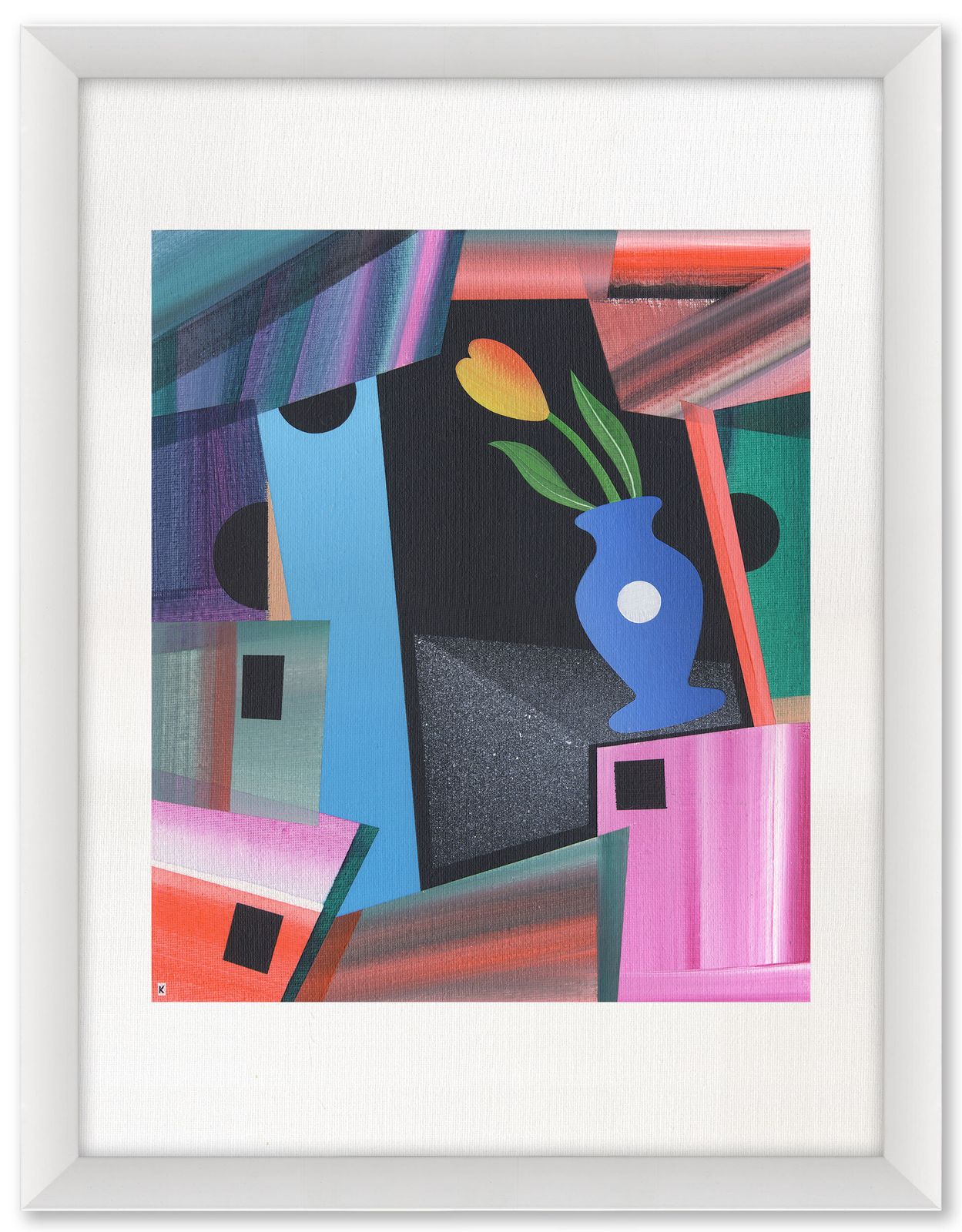 Wild, Precise Abstract Still Life By Celebrated British Surrealist