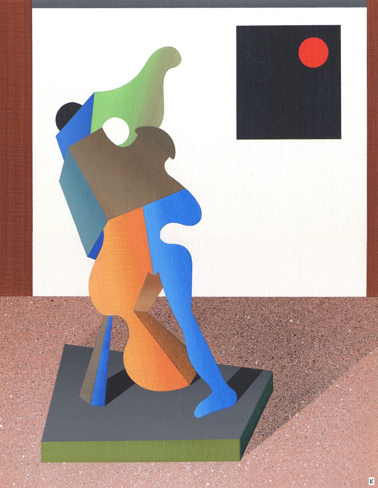 Hyper Real Fantasy Abstract By Famous British Outsider Artist photo furniture