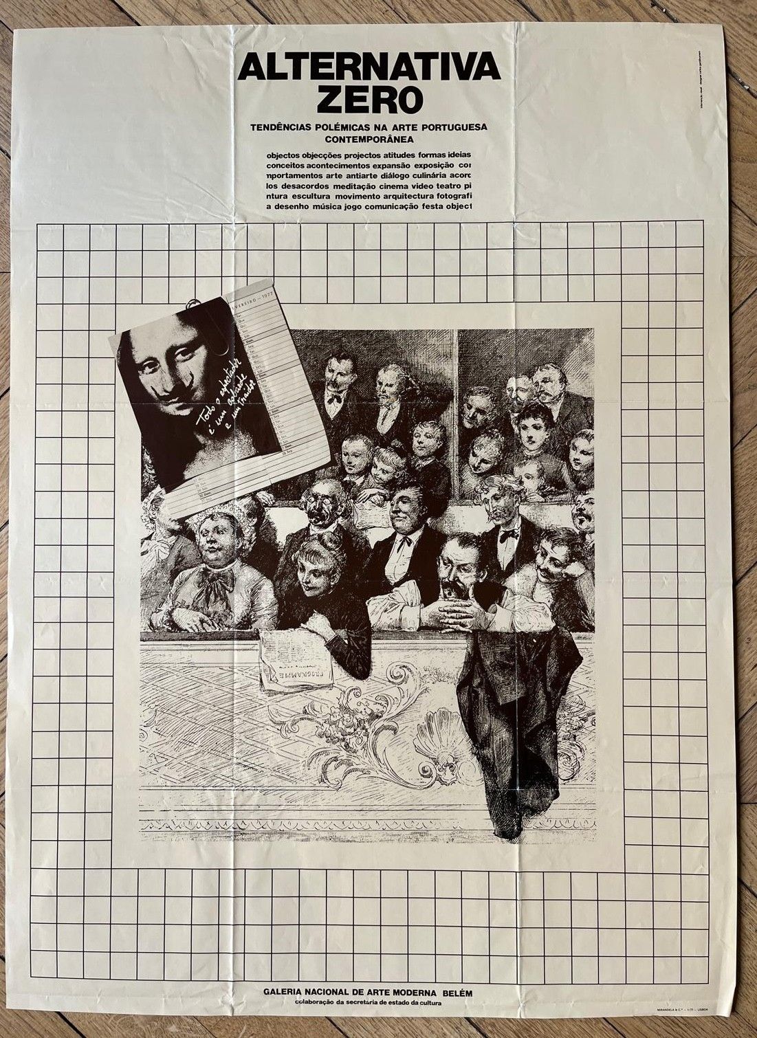 Controversial Trends In Contemporary Portuguese Art Poster 1977 Lisbon