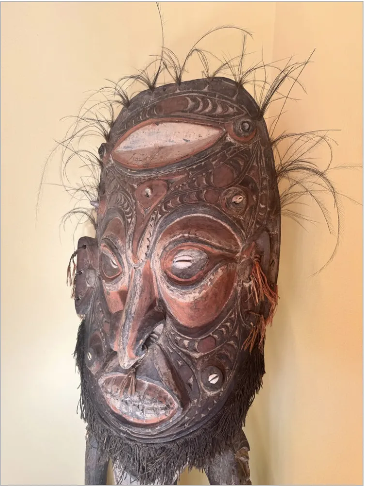 Monumental Papua New Guinea Spirit Figure, Mid 20th Century photo furniture