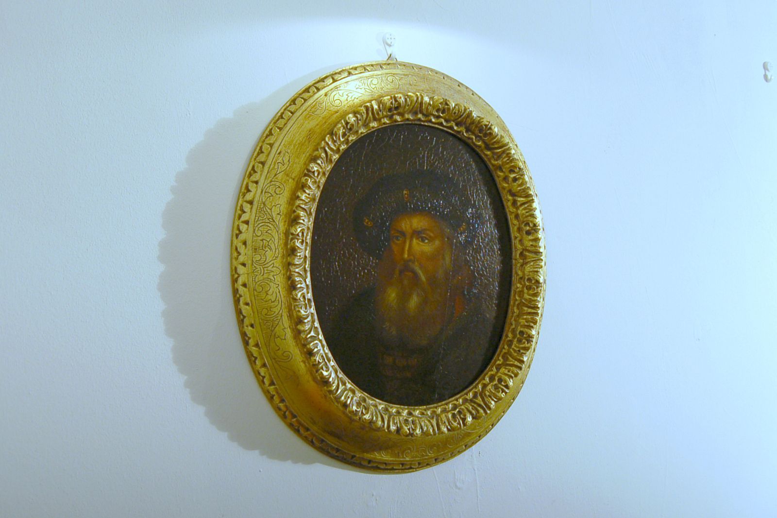 Italian School / Portrait Of A. Vespucci / Oil On Panel 19th Century photo for sale