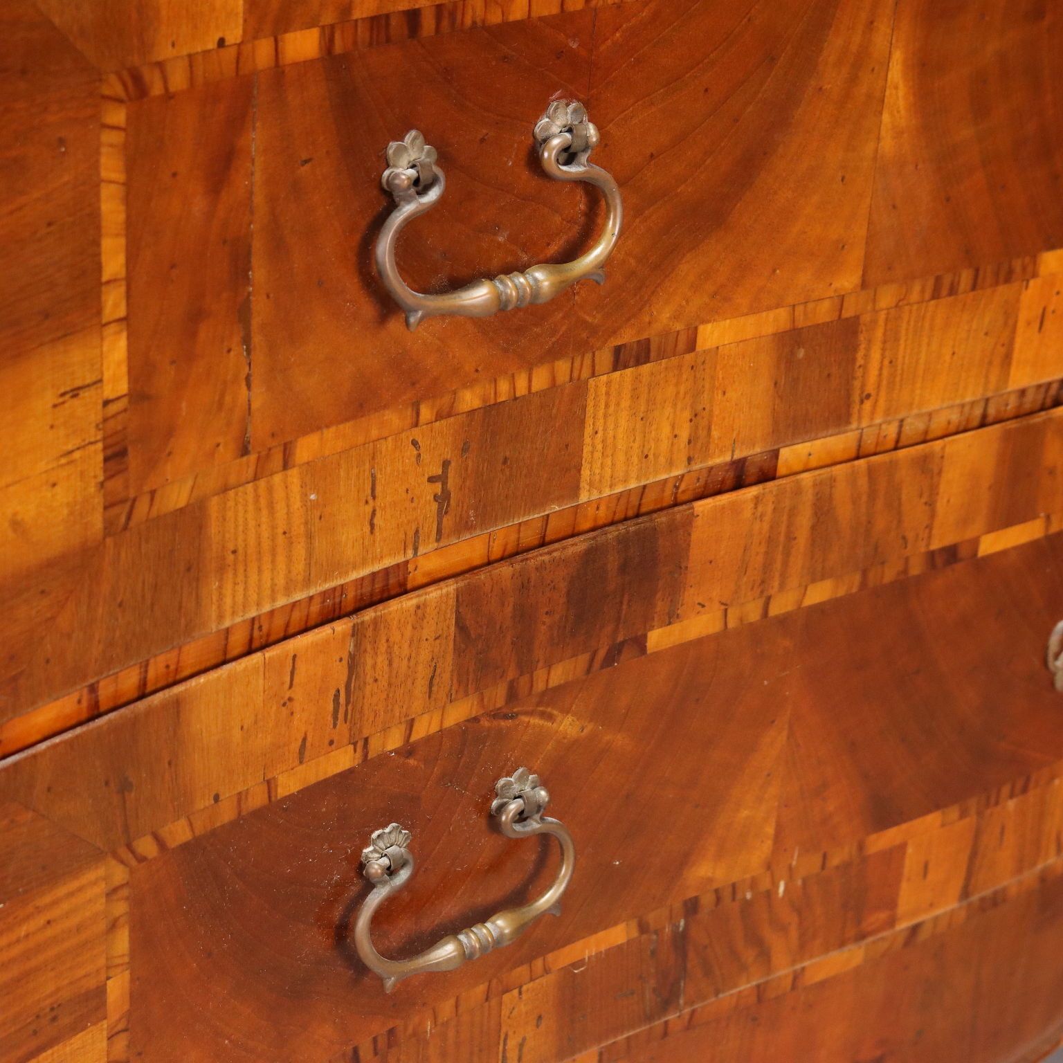 Antique Chest Of Drawers Baroque Walnut 2 Drawers XX Century photo vinterior
