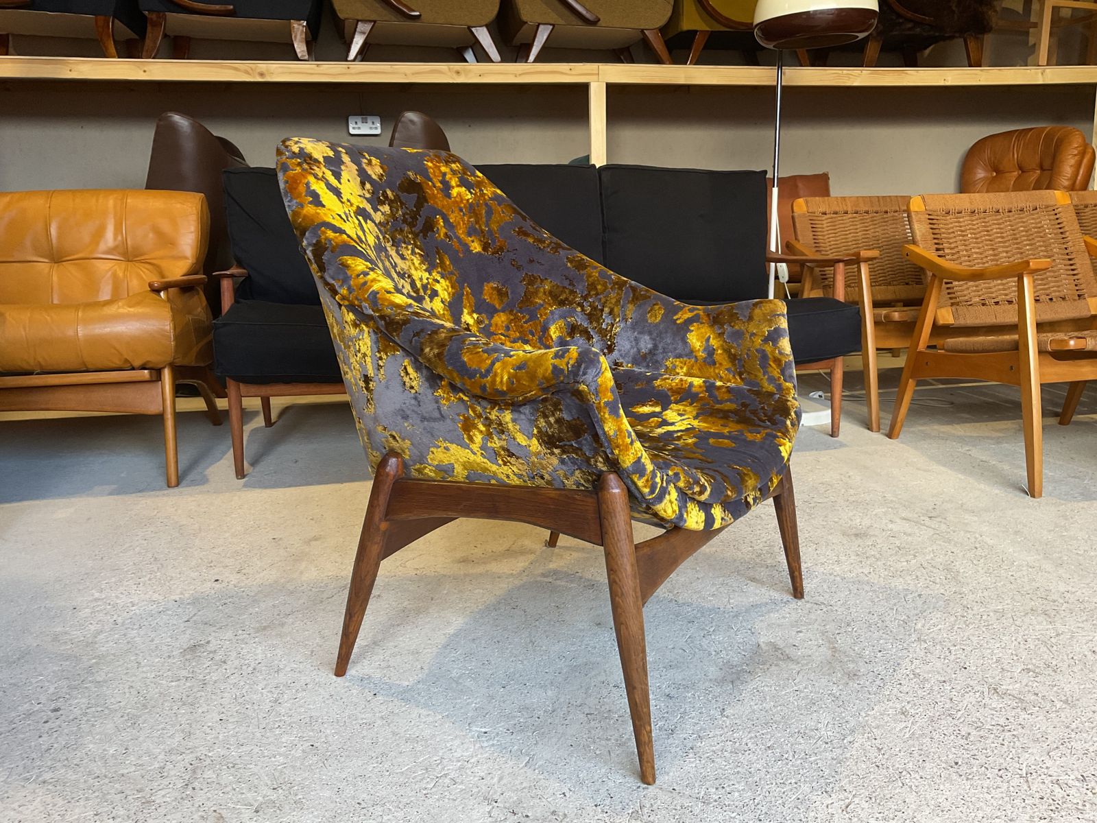 1885.0 Hungarian Armchair By Julia Gaubek 1950 photo