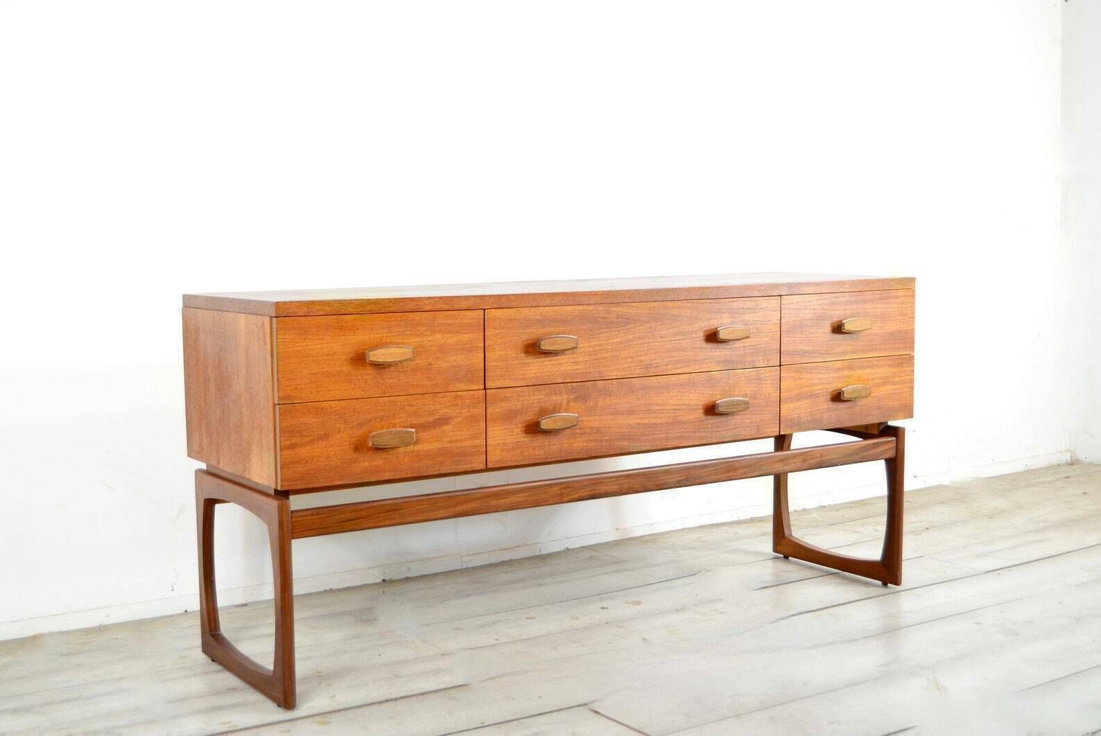 Midcentury Teak Sideboard Dresser By E Gomme For G Plan Vintage Modern Danish Style photo for sale