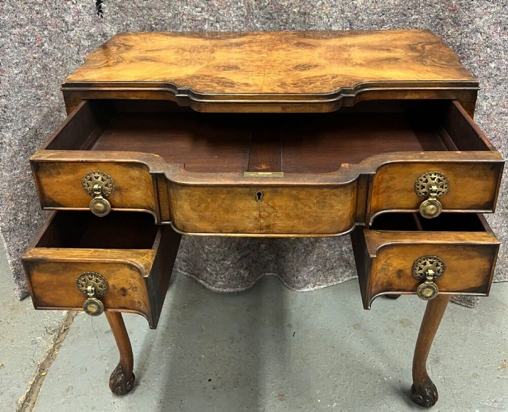 Attractive Burr Walnut Side Table Low Boy photo Furniture