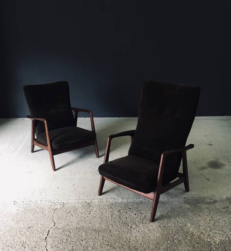 Rock Siësta Lounge Chair Set By A. Relling And T. Bekken For Arnestad Bruk, Norway 1957 photo buy
