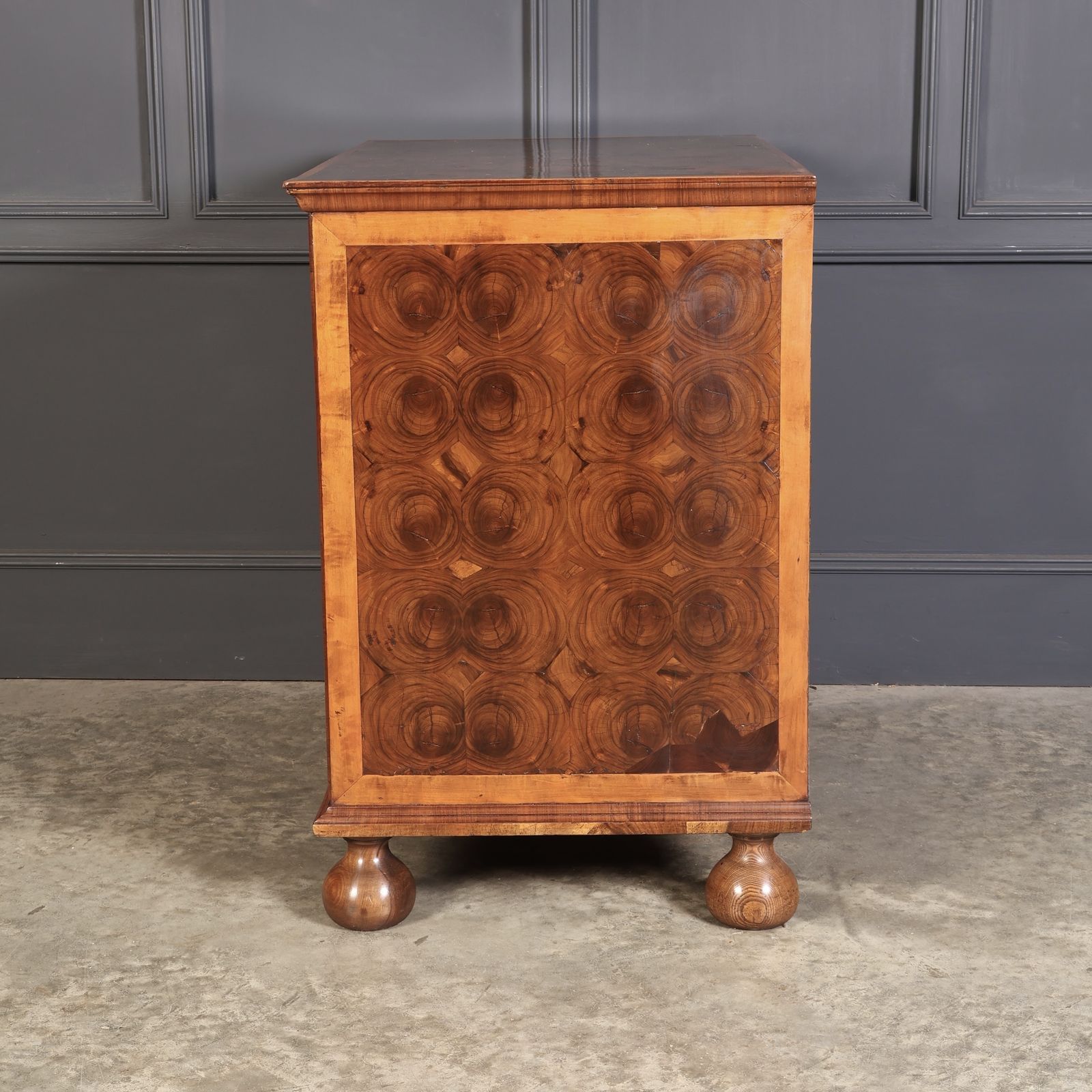 William & Mary Walnut Oyster Chest photo buy