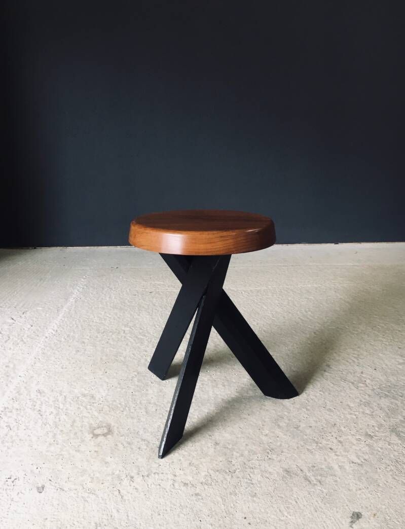 Modernist Design S31 Stool By Pierre Chapo, 1970's France photo for sale