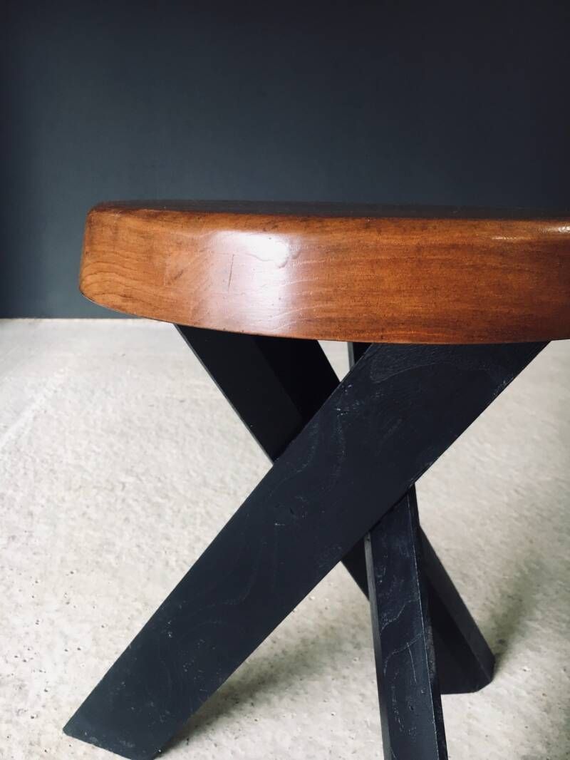 2200.0 Modernist Design S31 Stool By Pierre Chapo, 1970's France photo