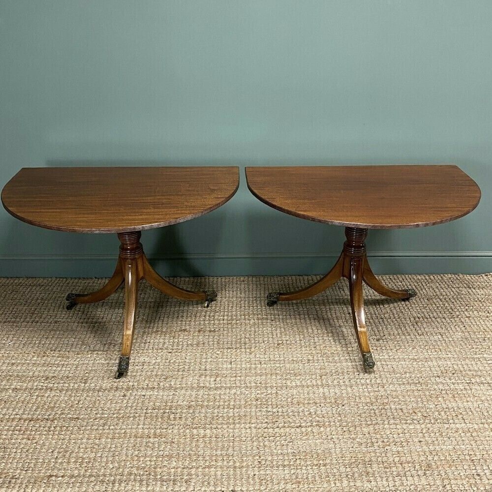 Antique Mahogany Pedestal Dining Table photo vintage