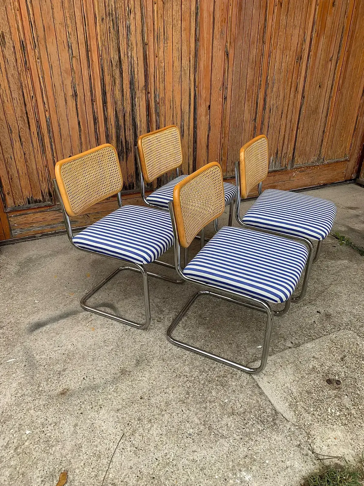 4 Cesca B32 Chairs By Marcel Breuer, 1970s photo 1734.0