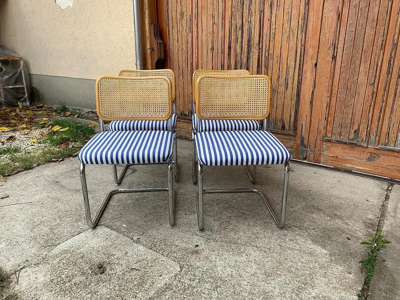 4 Cesca B32 Chairs By Marcel Breuer, 1970s photo vinterior