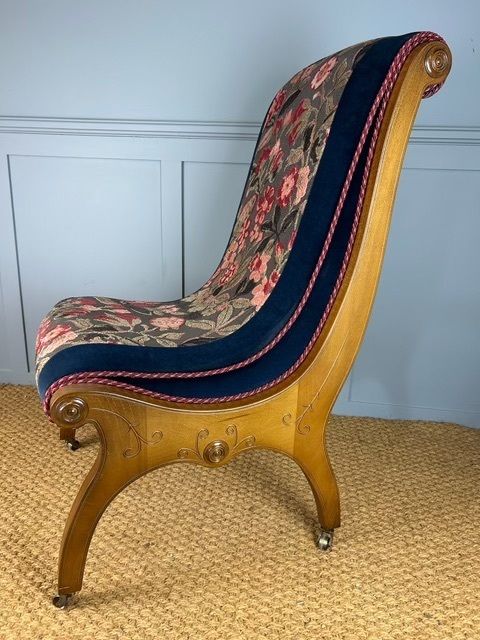 Sleigh Style Bedroom Chair photo furniture