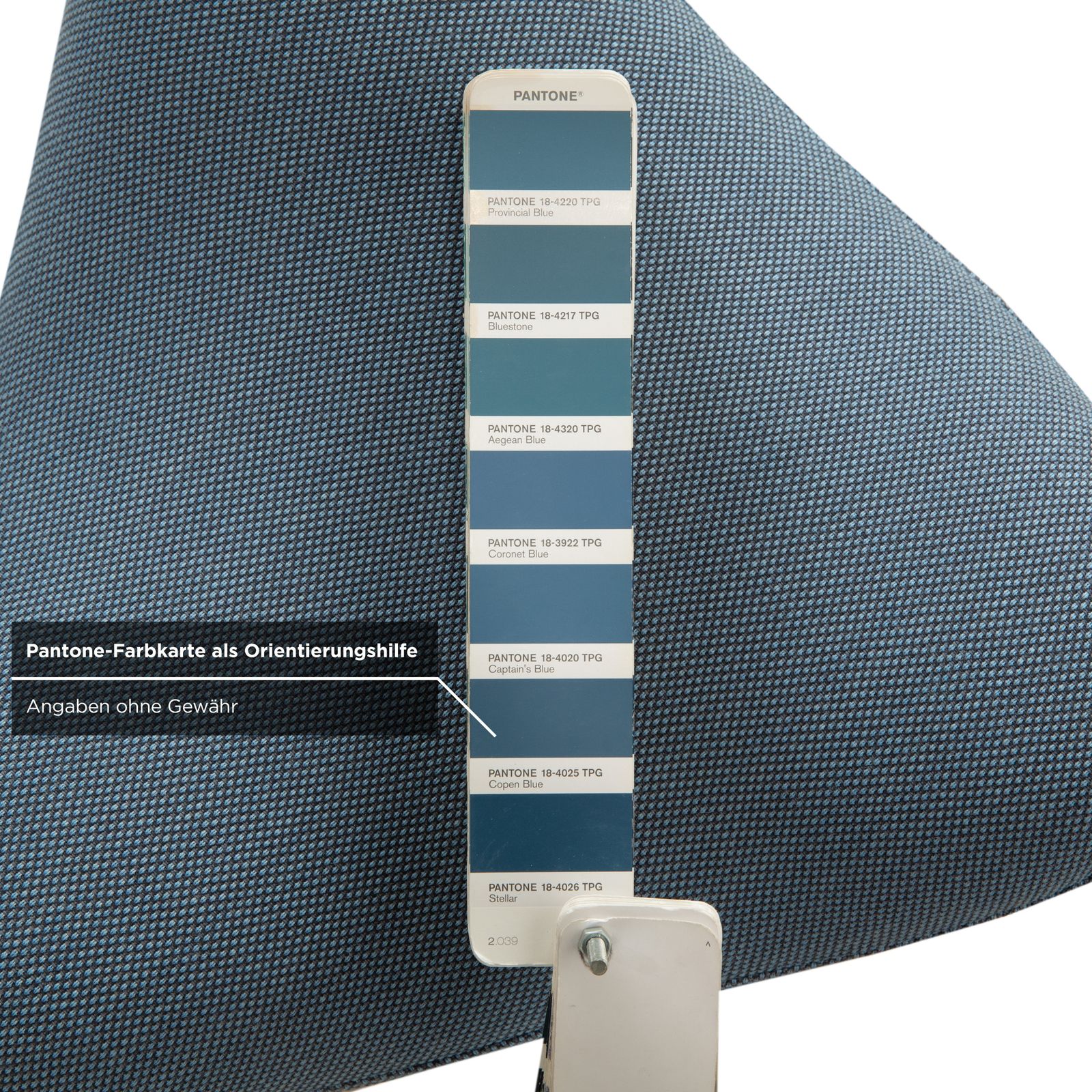 photo furniture Varier Move Sit Stand Stool Fabric Blue Base White Wood Ash