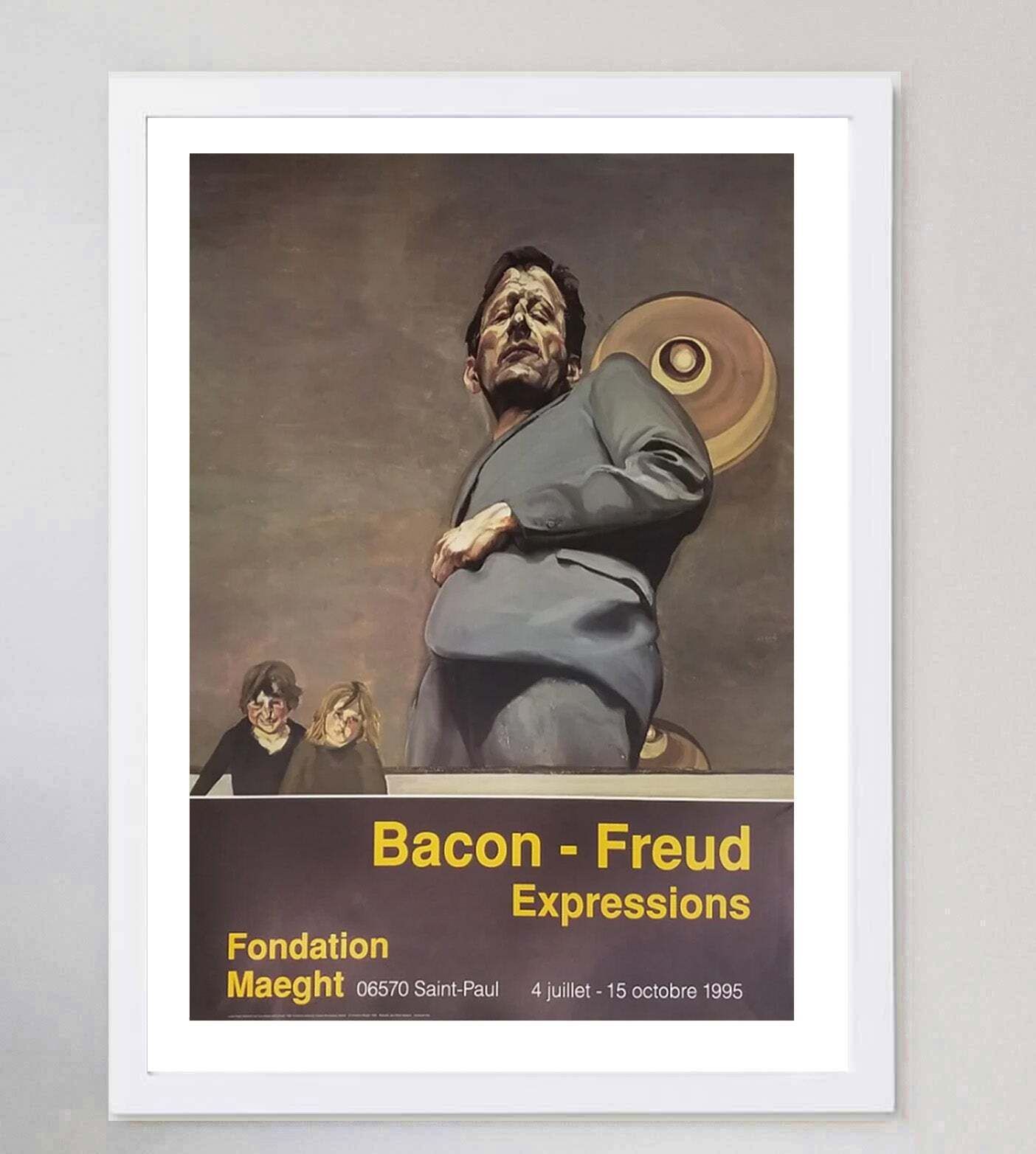 Francis Bacon & Lucian Freud   Galerie Maeght Original Vintage Poster photo for sale