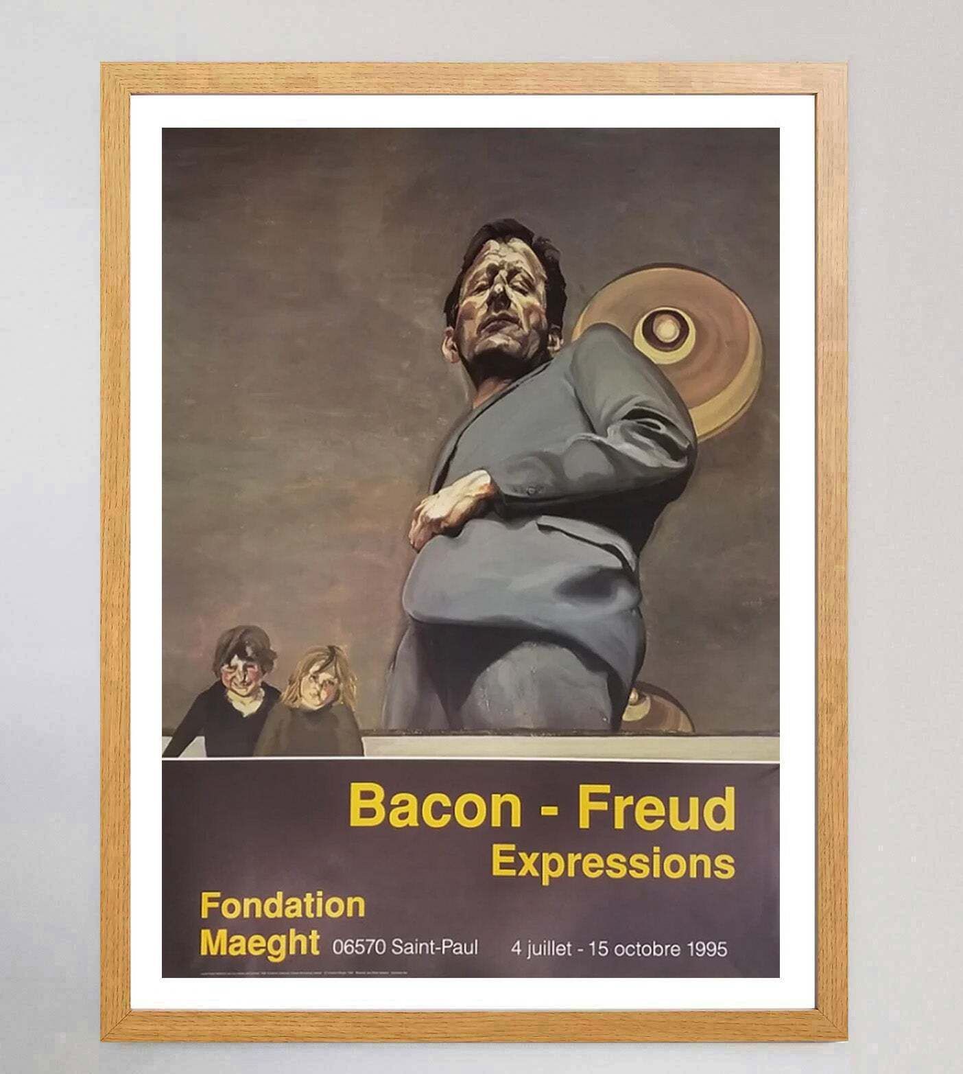 Francis Bacon & Lucian Freud   Galerie Maeght Original Vintage Poster photo Art
