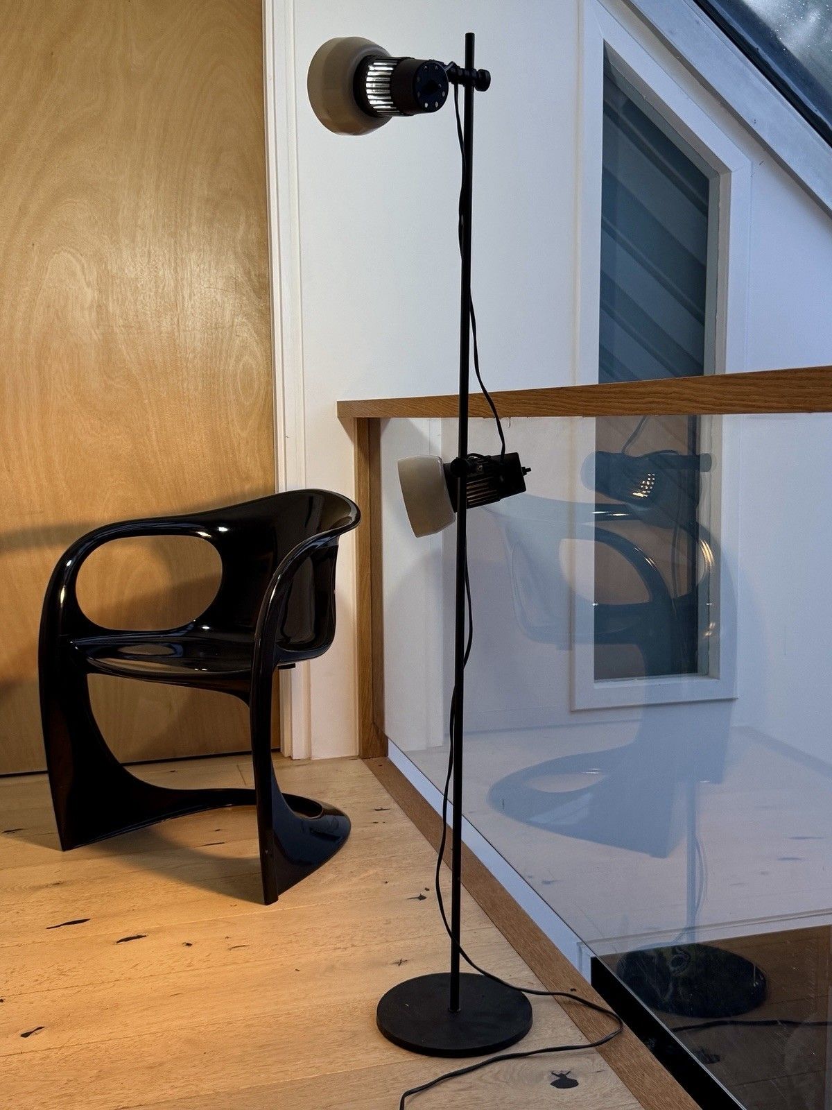 199.0 Vintage 1970s Prova Twin Spotlight Floor Lamp Made In Denmark photo