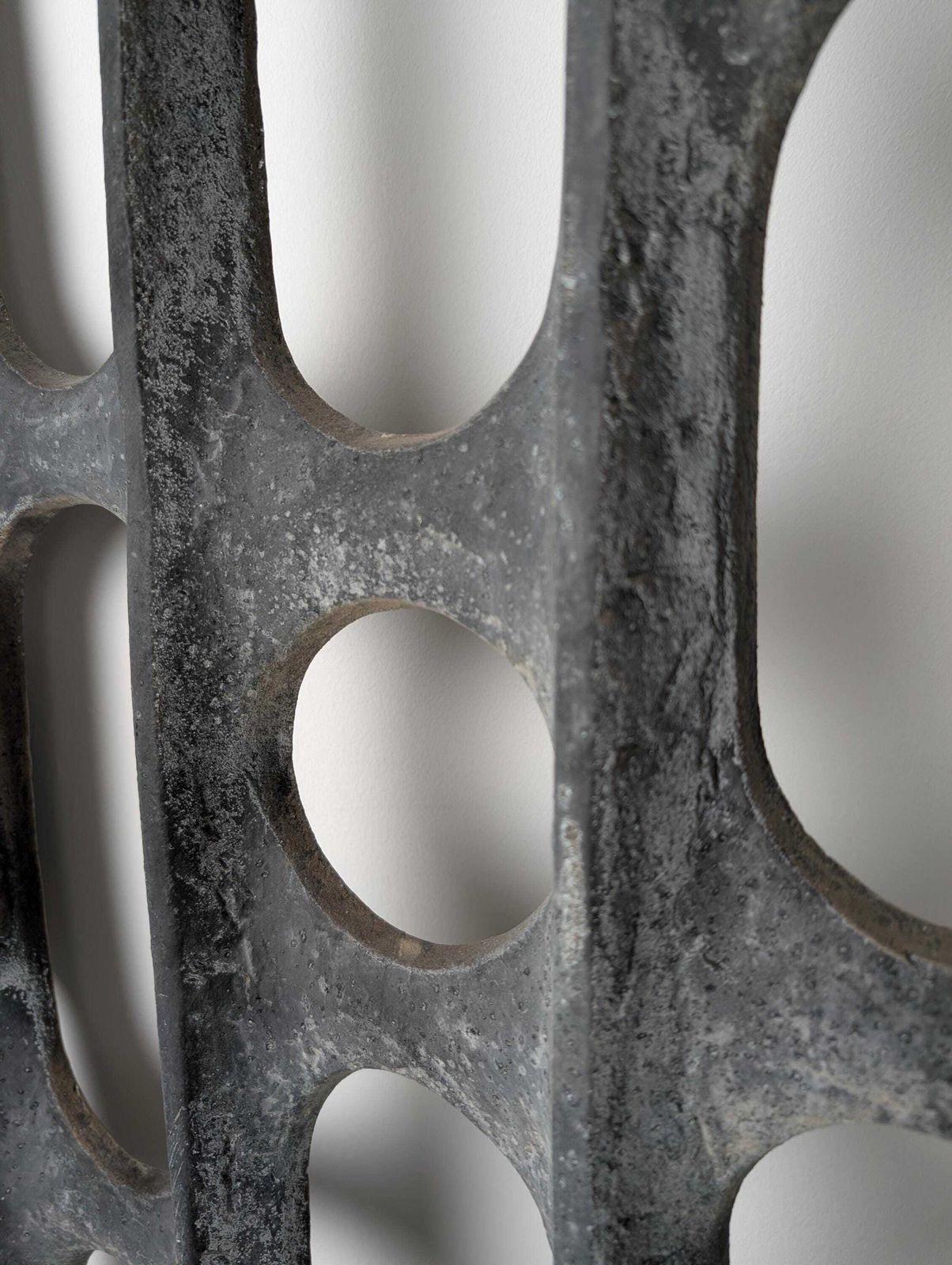 Panel De Puerta Brutalista De Aluminio Fundido, Años 60, Estilo Paul Evans photo furniture